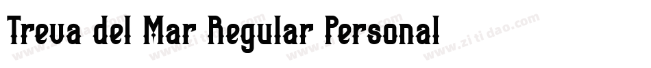 Treva del Mar Regular Personal Use Only字体转换